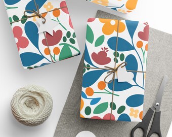 Fun floral all occasion gift wrap