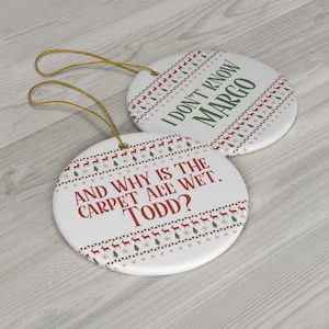 Double sided National Lampoon Ceramic Ornament, 1-Pack