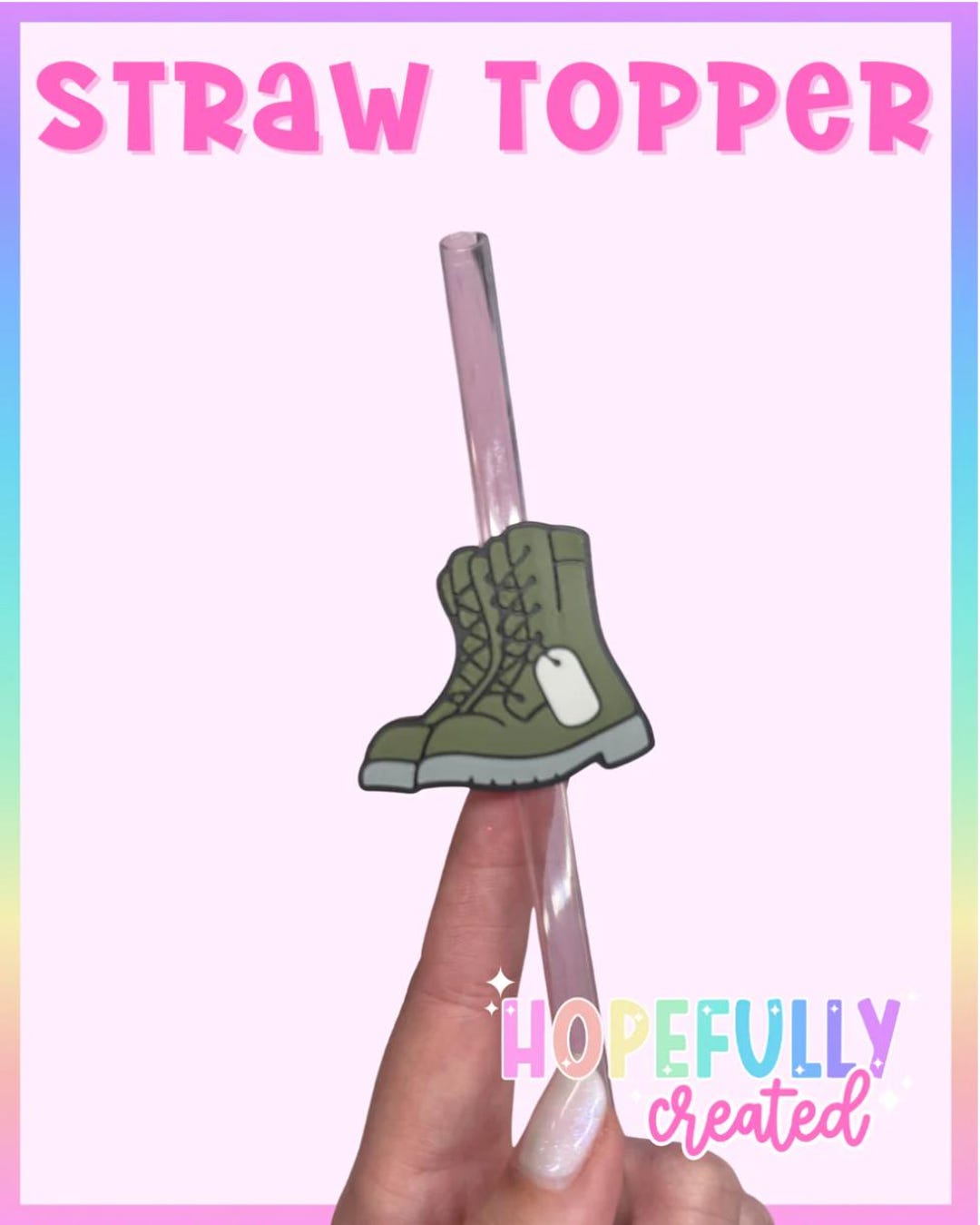 Combat Boots Straw Topper - Etsy