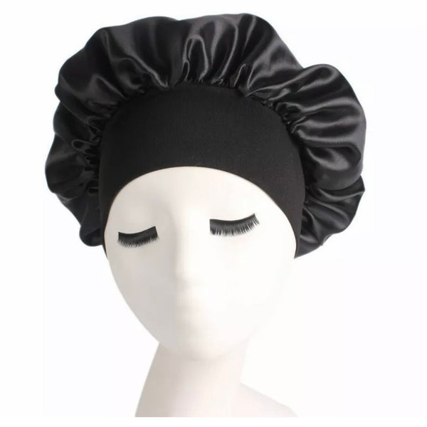 Luxury Silk satin night bonnet curly straight hair sleep hat turban sameday dispatch