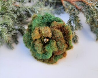 winter 2021 accessory jersey knitted wool ring green knitted wool adjustable ring wool ring