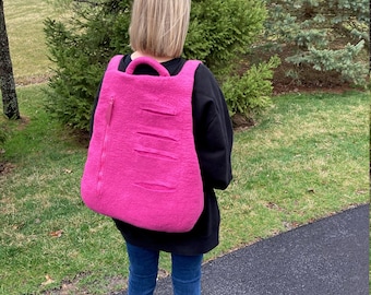 Mochila grande de lana