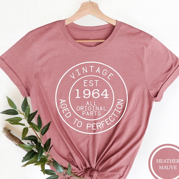 Vintage 1964 Shirt,  60th Birthday, Est 1964, 60th Birthday Gift, 60th Birthday Party, 60th Birthday Shirt, 1964 T-Shirt