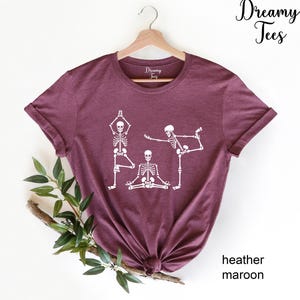 Skeletons Yoga Shirt, Funny Halloween Shirt, Yoga Lover Shirt, Yogi Shirt, Skeleton Shirt, Gift For Yogi, Halloween 2021 Shirt