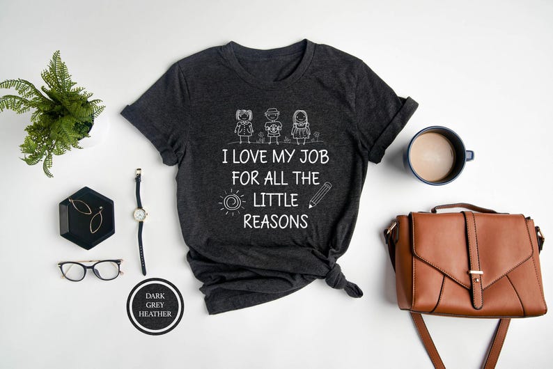 Elementary Teacher Shirt, I Love My Job, Unisex Teacher Tee bild 3