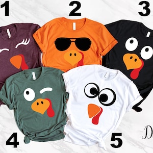 Funny Turkey Shirts, Thanksgiving Group Shirts, Fall Family Shirts, Cute Turkey Shirt, Kids Fall Shirt, Fall Shirt Teacher, Thanksgiving Tee image 1