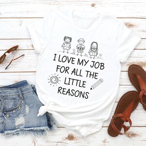 Elementary Teacher Shirt, I Love My Job, Unisex Teacher Tee bild 2