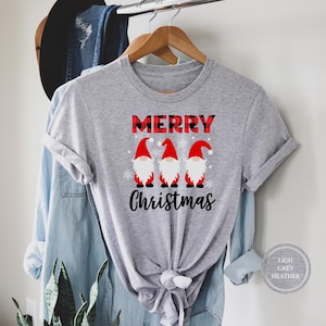 Merry Christmas Gnomes T-Shirt, Gnome Shirt, Santa Gnome Tshirt, Christmas T-shirt, Christmas Family Shirt, Christmas Gift, Holiday Gift