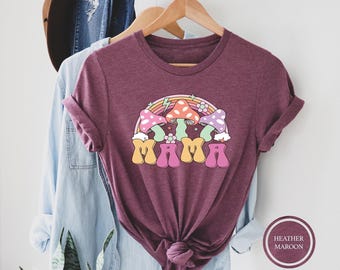 Mama Mushroom Graphic Tee, Boho Mother's Day Gift