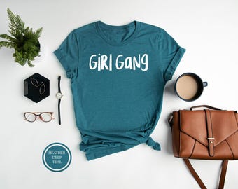 Girl Gang Shirt, Feminist AirLume Cotton Tee