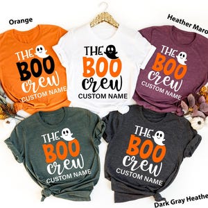 The Boo Crew Shirts, Custom Halloween Shirts, Kids Halloween Shirts, Halloween Party Shirts, Family Matching Shirts, Ghost Shirt