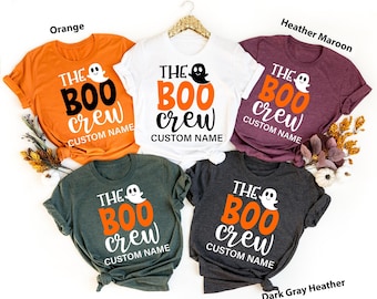 The Boo Crew Shirts, Custom Halloween Shirts, Kids Halloween Shirts, Halloween Party Shirts, Family Matching Shirts, Ghost Shirt