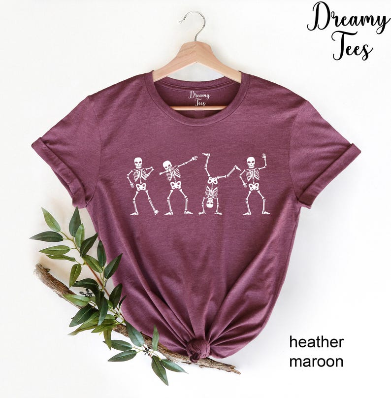 Dancing Skeleton Shirt, Halloween Mom Shirt, Funny Halloween Shirt, Dance Shirt, Halloween Party Shirt, Gift For Her, Kids Halloween Shirts bild 3