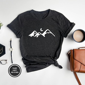 Mountain Shirt, Mountain Silhouette Shirt, Hiking Shirt, Camping T Shirt, Mountain Tshirt, Hiking T-Shirt, Campers Tee, Nature Shirt
