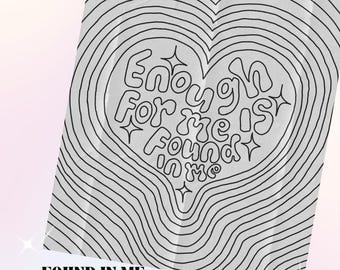 J'en ai assez de moi à colorier : oeuvre d'art imprimable pour adultes (PDF)