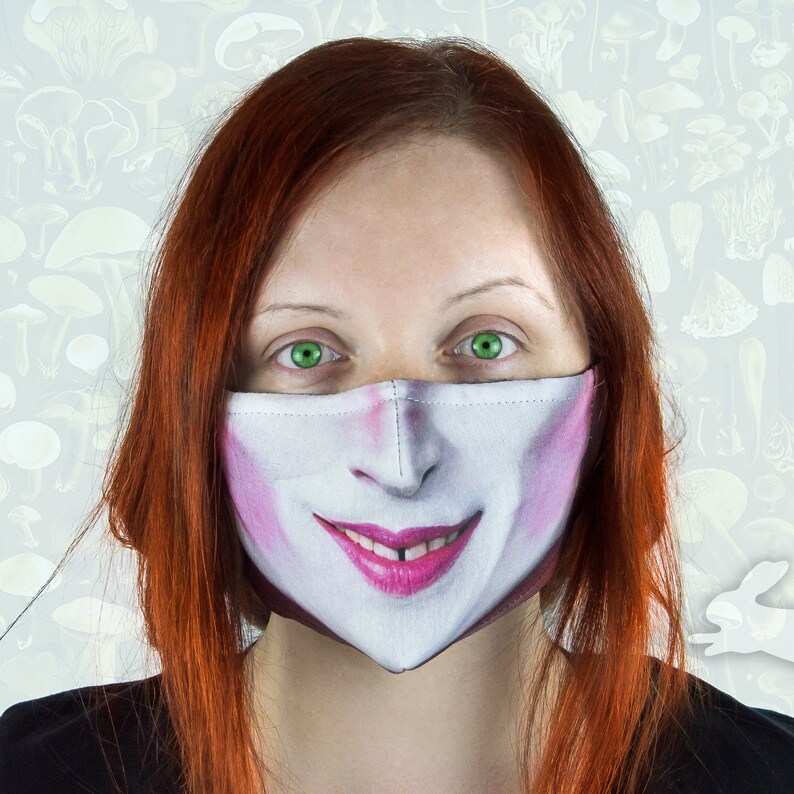 The Mad Hatter Three Layer Face Mask Etsy