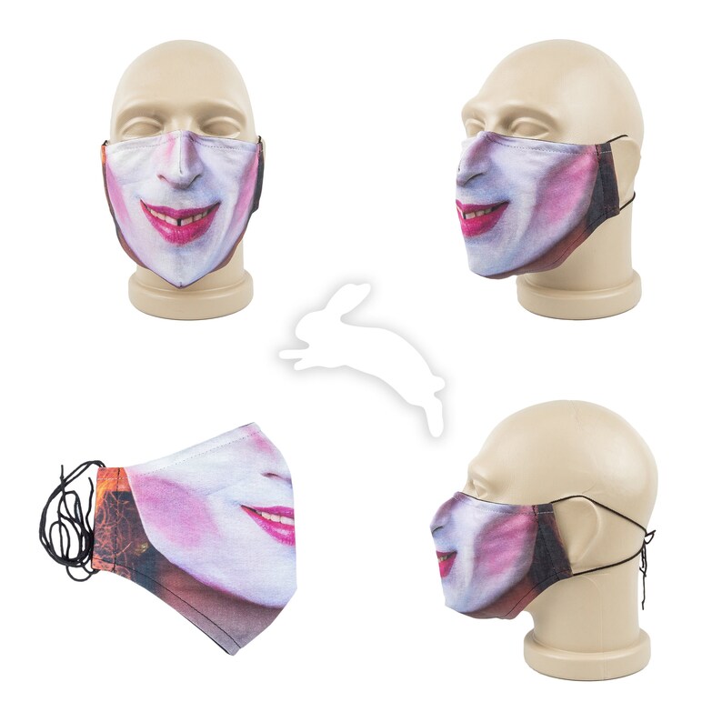 The Mad Hatter Three Layer Face Mask Etsy