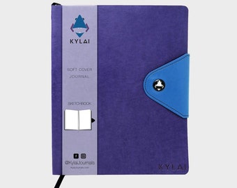 B5 Softcover Sketchbook Journal with Magnetic Strap for Drawing, Art