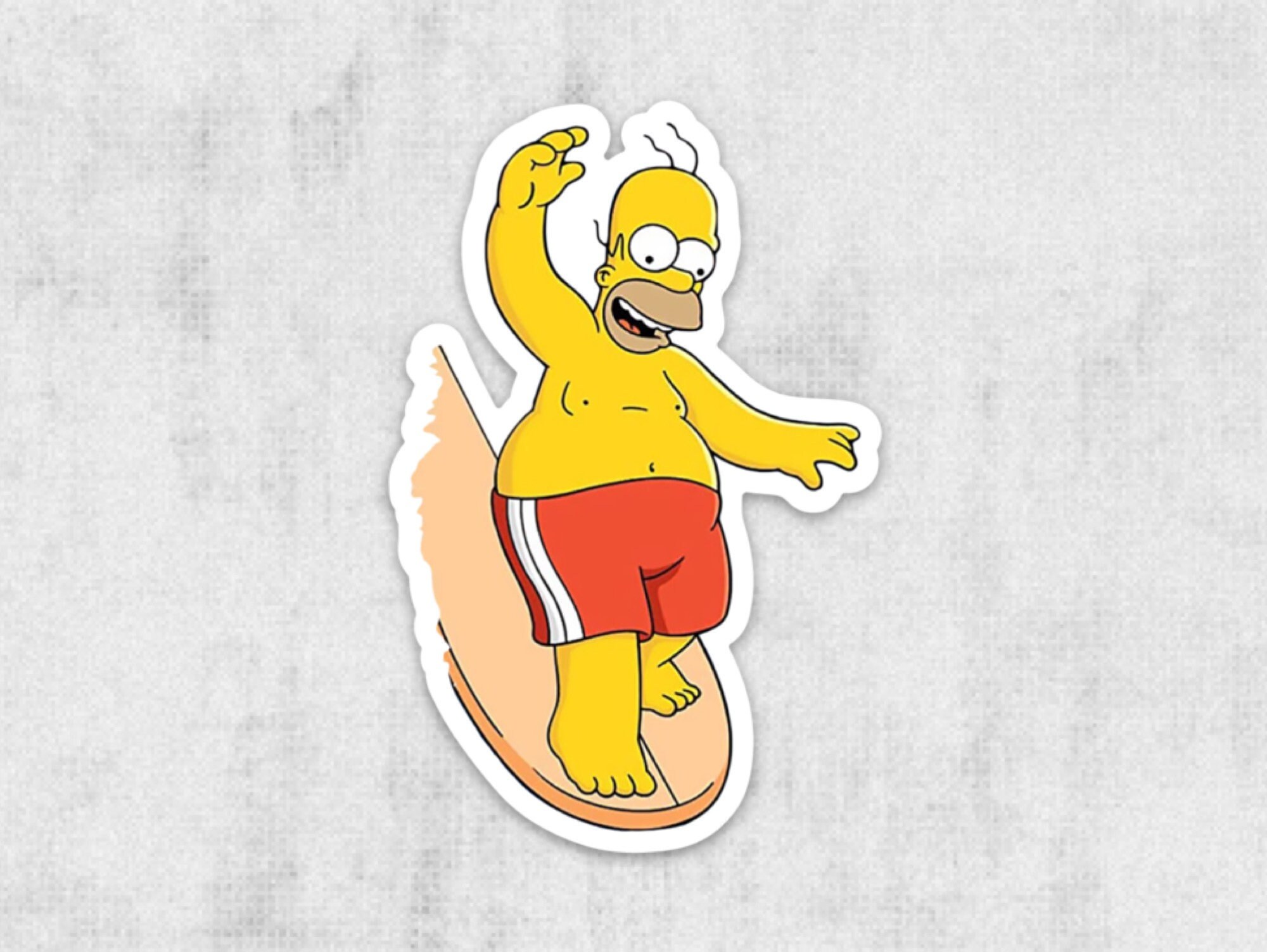 Bart Simpson Surf Decal \u0026 Sticker Simpsons Surf | Etsy Italia