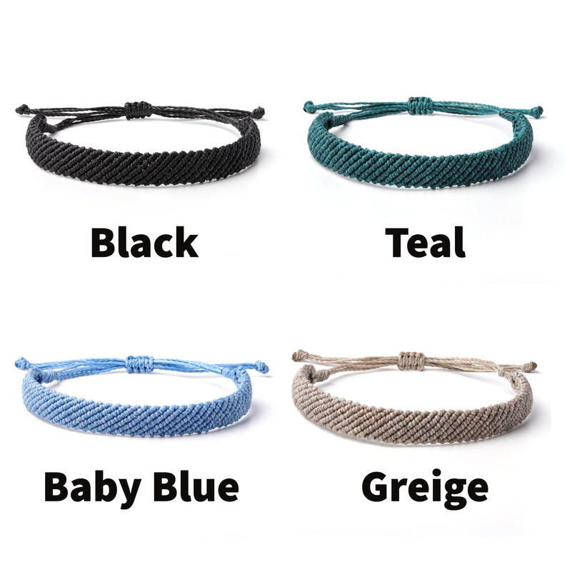 Handmade Surf Waxed Thread Waterproof Anklet or Bracelet for Women or Men image 7