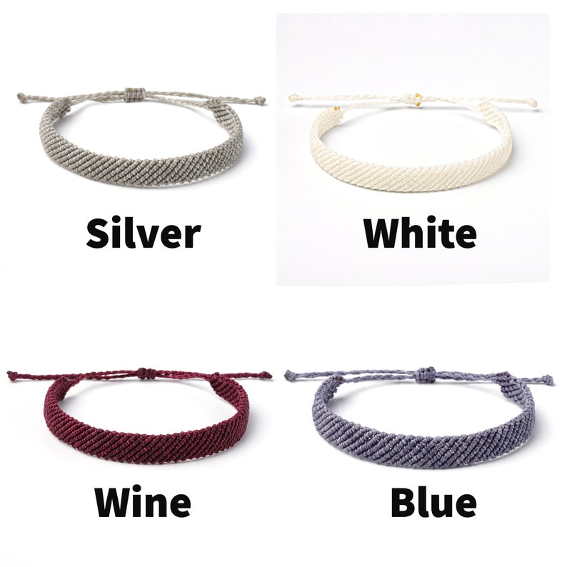 Handmade Surf Waxed Thread Waterproof Anklet or Bracelet for Women or Men image 10