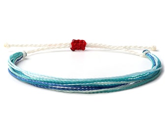 Handgemaakte Surf Waxed Thread waterdichte enkelband of armband voor dames of heren