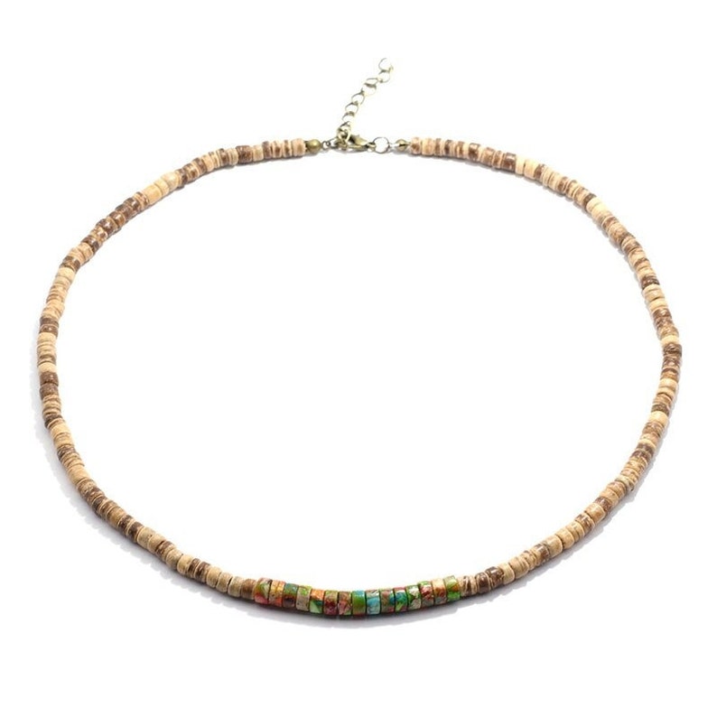 Wooden surfer necklace Clearance