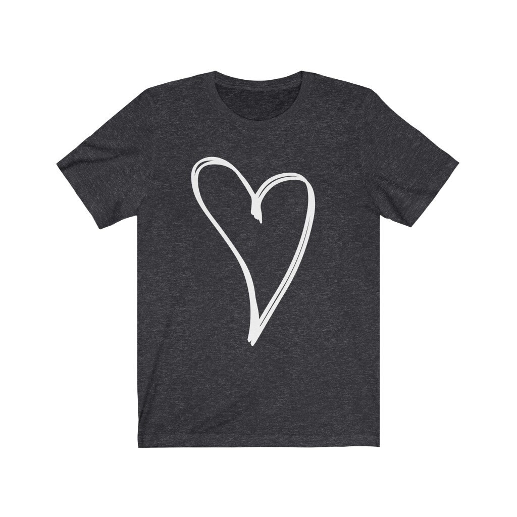 Double Heart Shirt Valentine's Day Shirt Valentines Day | Etsy