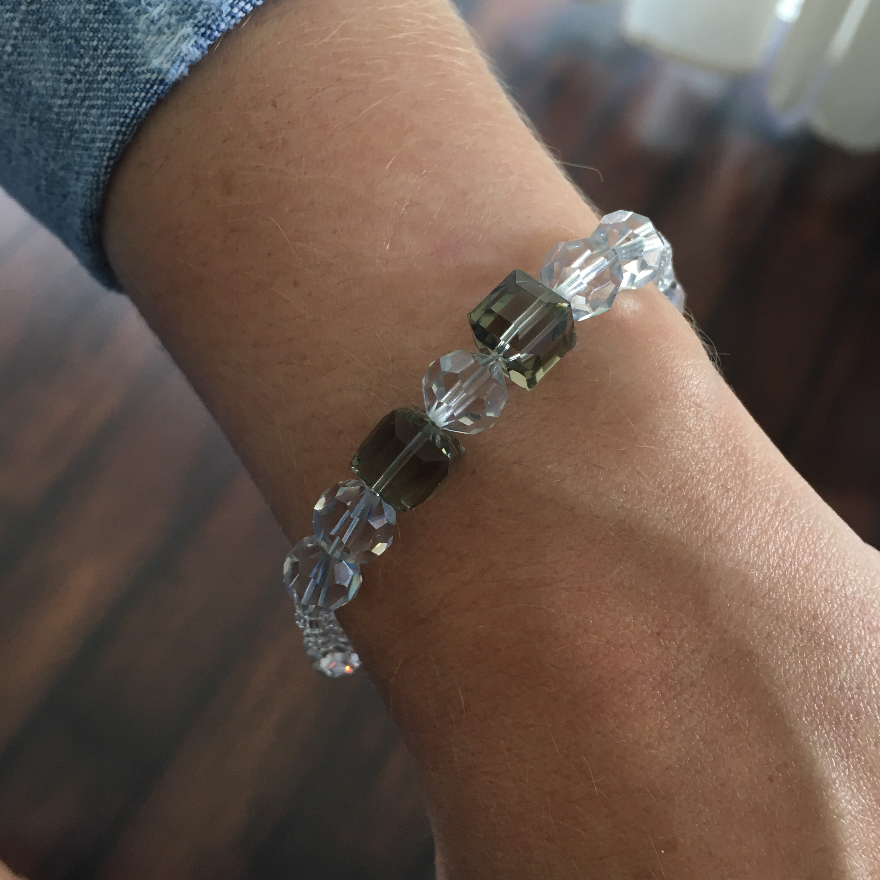 Black Diamond & Silver Night Swarovski Armband. Graues und | Etsy