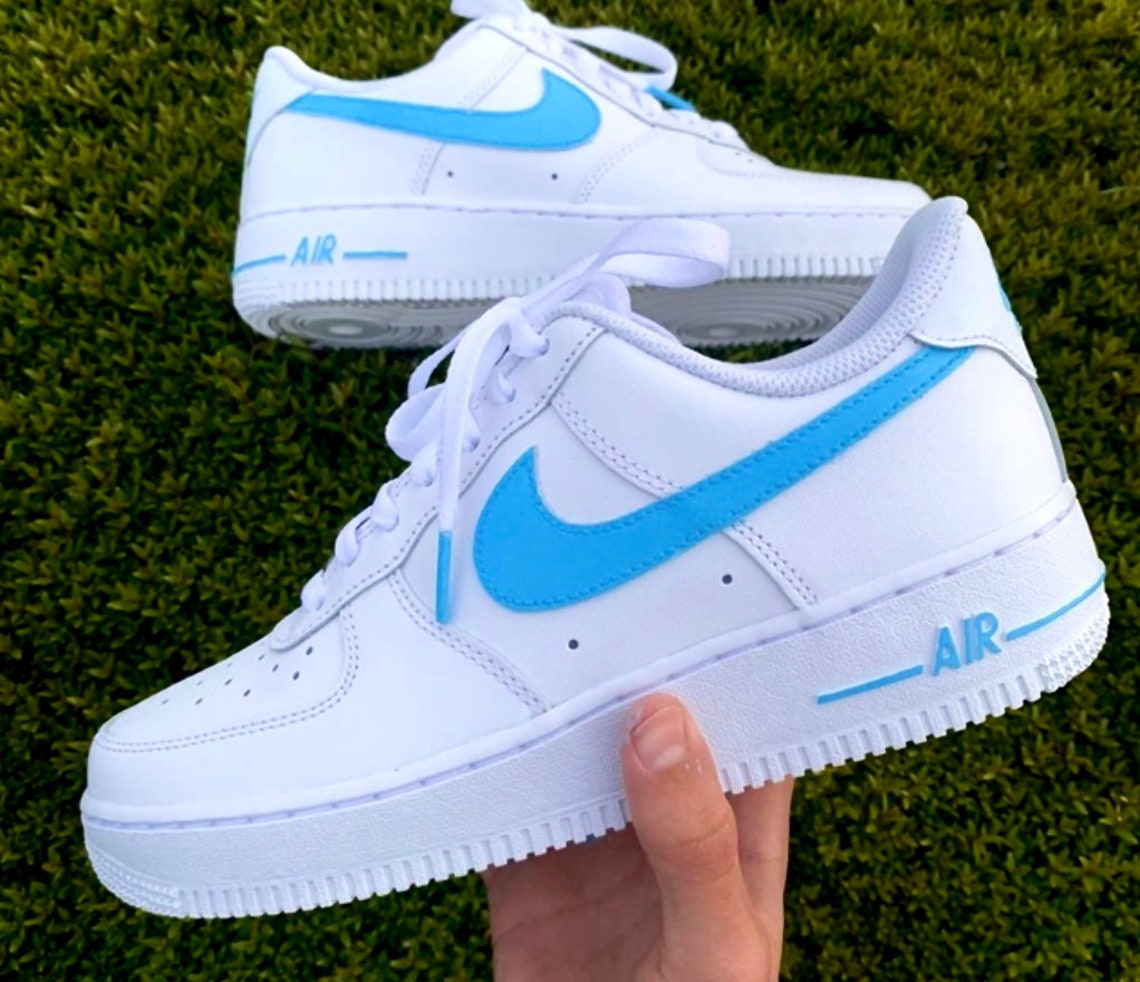Painted Swoosh Air Force 1's | Etsy