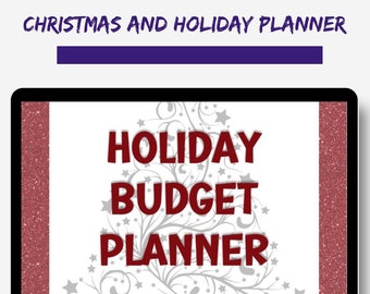 Christmas Gift and Holiday Planner| Holiday Printables| Holiday Sale Tracker | Shopping List | Financial Tracker| Immediate Download