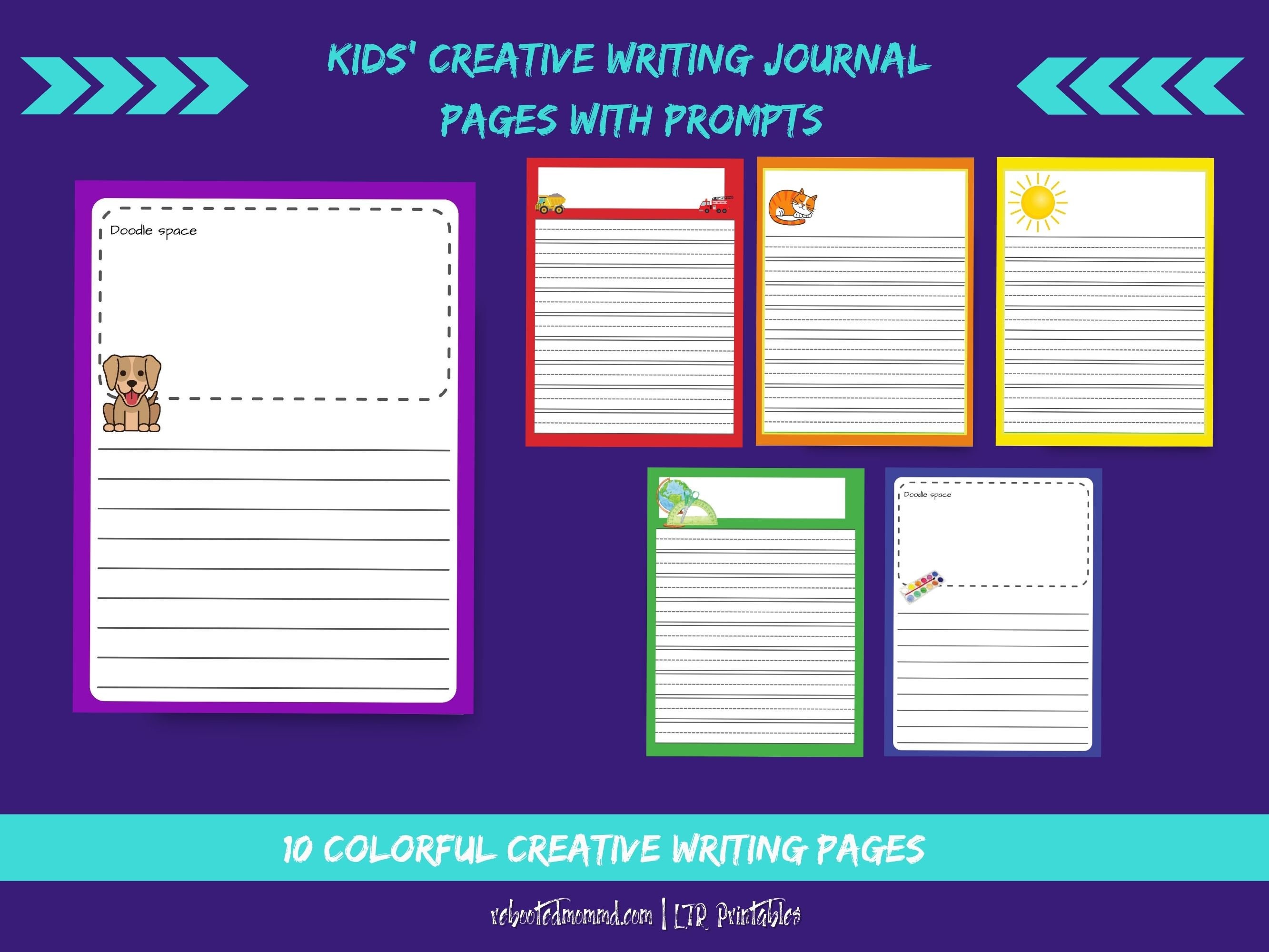 Kids' Creative Writing Worksheet Printables & Prompts - Etsy