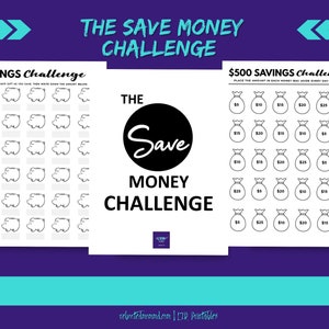 The Save Money Challenge Trackers for the Year Habit Printables Self-Care Immediate Download Digital Worksheets image 5