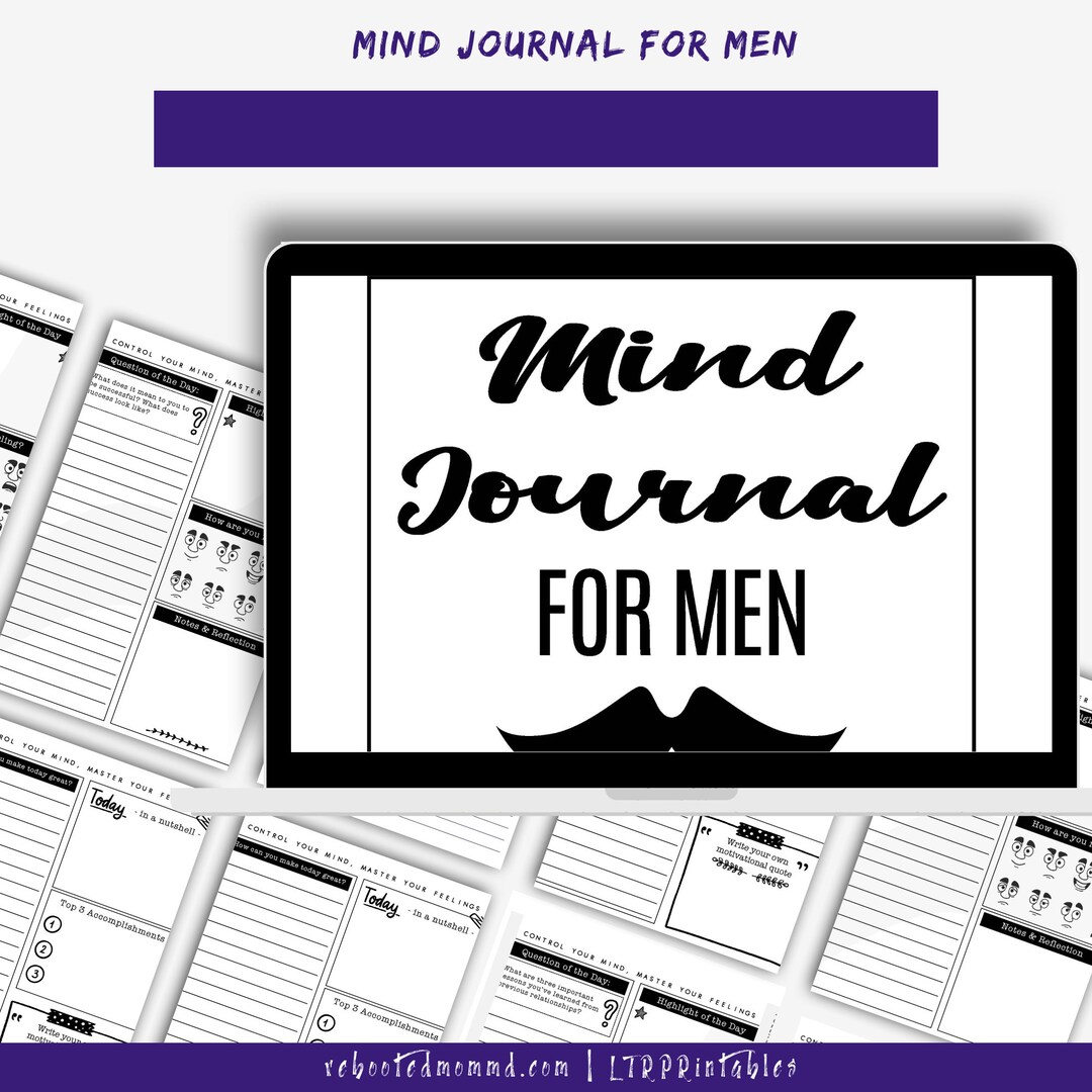Mental Health Journal for Men Journal for Men Mental Health Pages