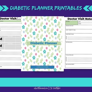 Diabetic Planner Printables| Diabetes| Medical Planner| Diet Planner ...