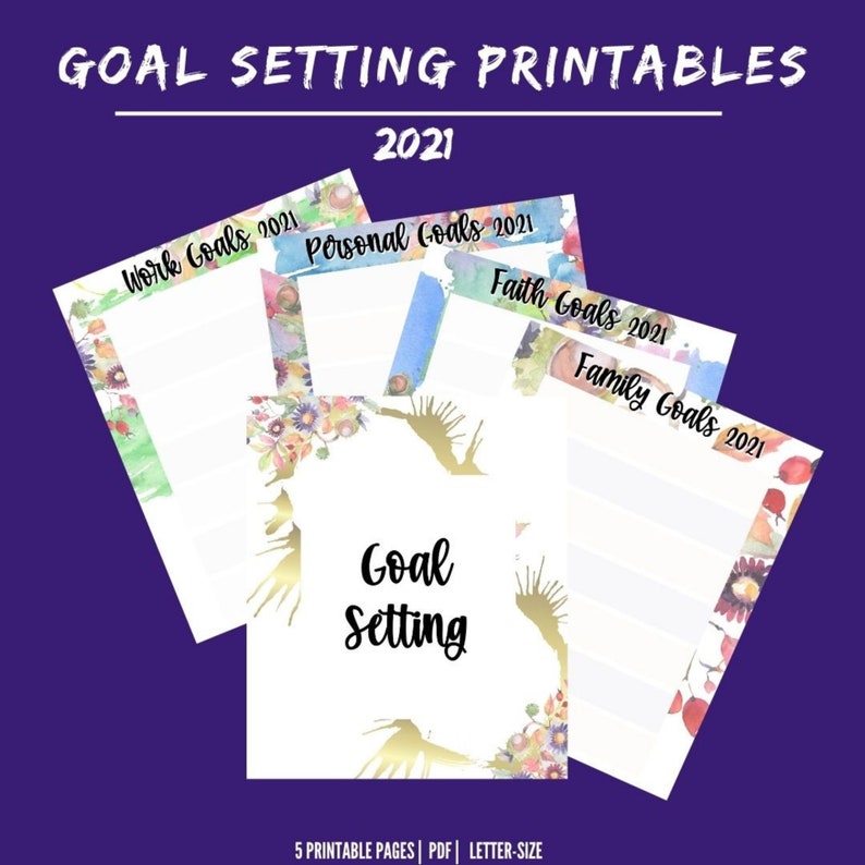 2021 Goal Setting Planner Printables | Etsy