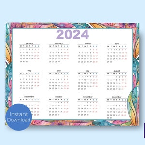 2024 Dragonfly Goal Tracker Printable Planner Monthly Calendar Vision Board Goal Tracker To-Do Lists Instant Download LTRPrintables image 3