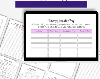 Burnout Journal Printables| Self-Care Journal| Burnout Self-Assessment | Gratitude| Stress Tracker | Emotion Tracker| Immediate Download