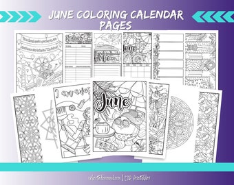june coloring page etsy