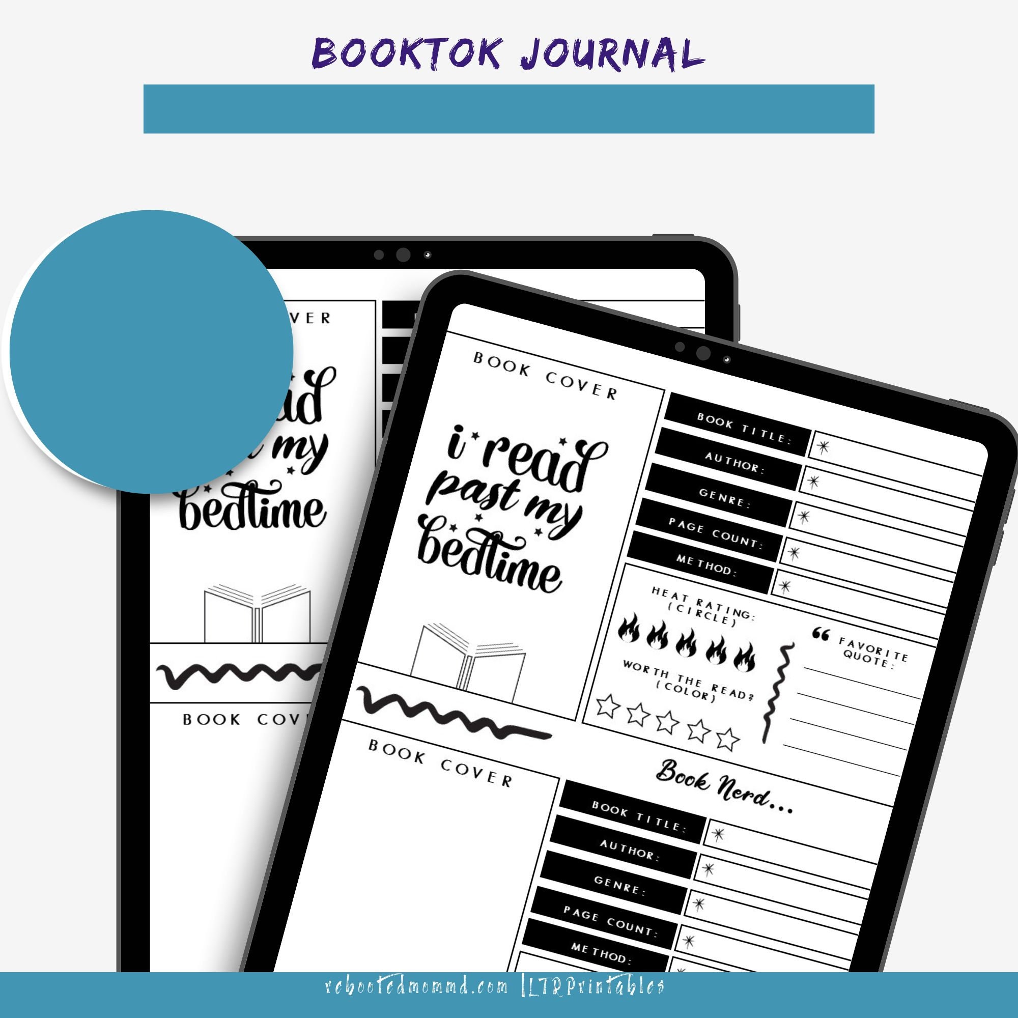 Booktok Journal | Book List Printables | Journal for Books| Book Notes ...