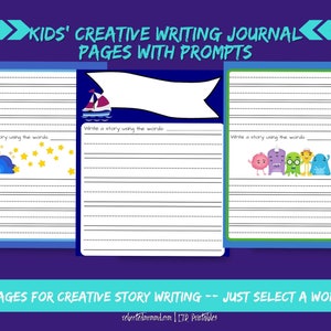 Kids' Creative Writing Worksheet Printables & Prompts| Writing ...