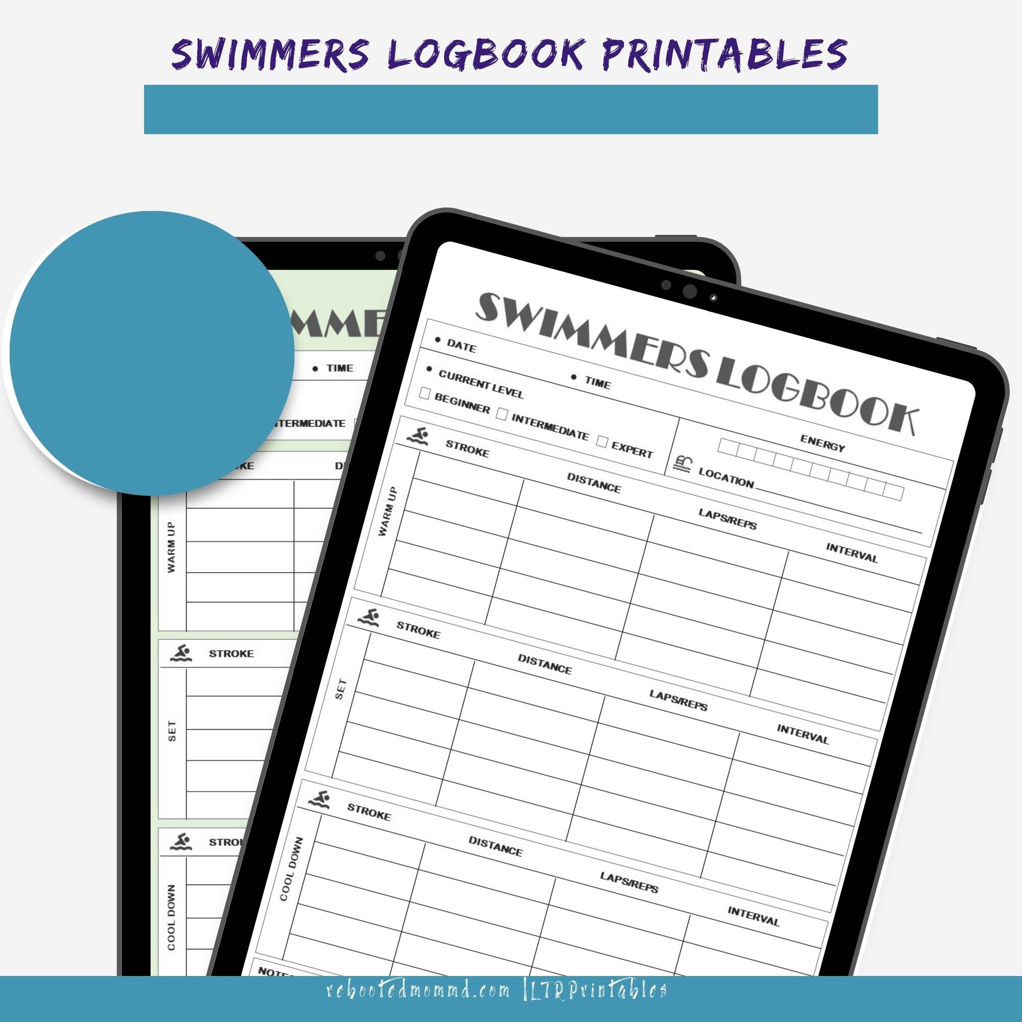 Swimmers Logbook Printables Swimmers Journal Swim Stroke Tracker Swim