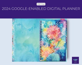 2024 Google-Enabled Digital Planner| Monthly Calendar | Daily Linked Pages | To-Do Lists | Instant Download
