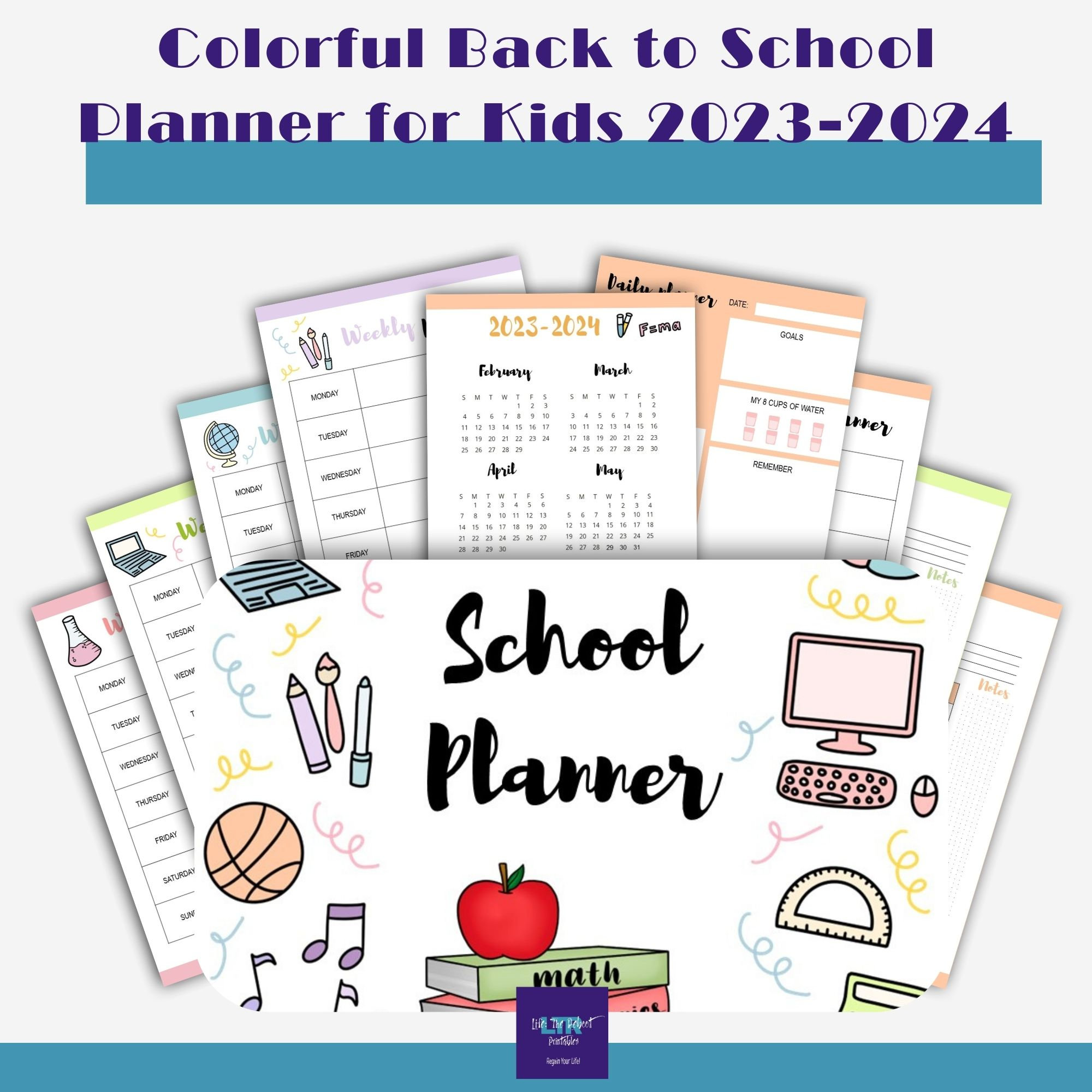 Buy 20232024 Backtoschool Planner Printables for Kids Online in