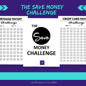 The Save Money Challenge Trackers for the Year Habit Printables Self-Care Immediate Download Digital Worksheets image 7