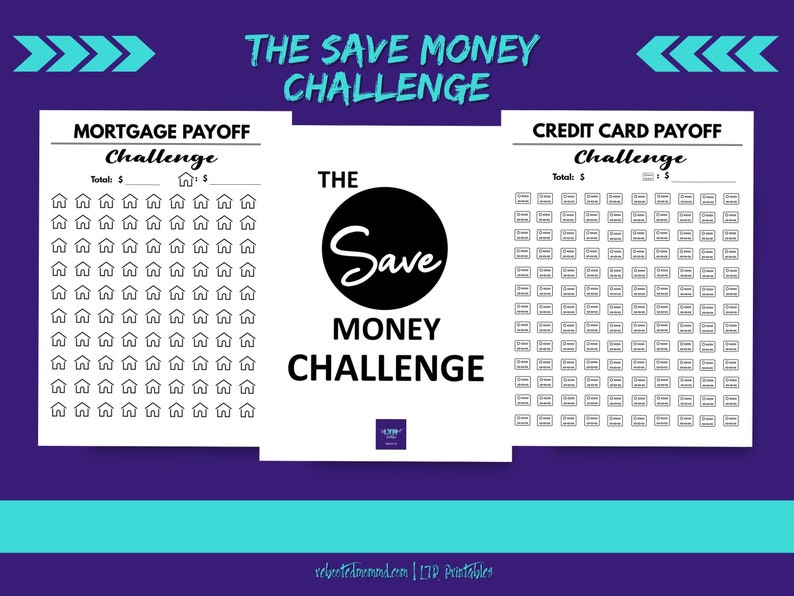 The Save Money Challenge Trackers for the Year Habit Printables Self-Care Immediate Download Digital Worksheets image 7
