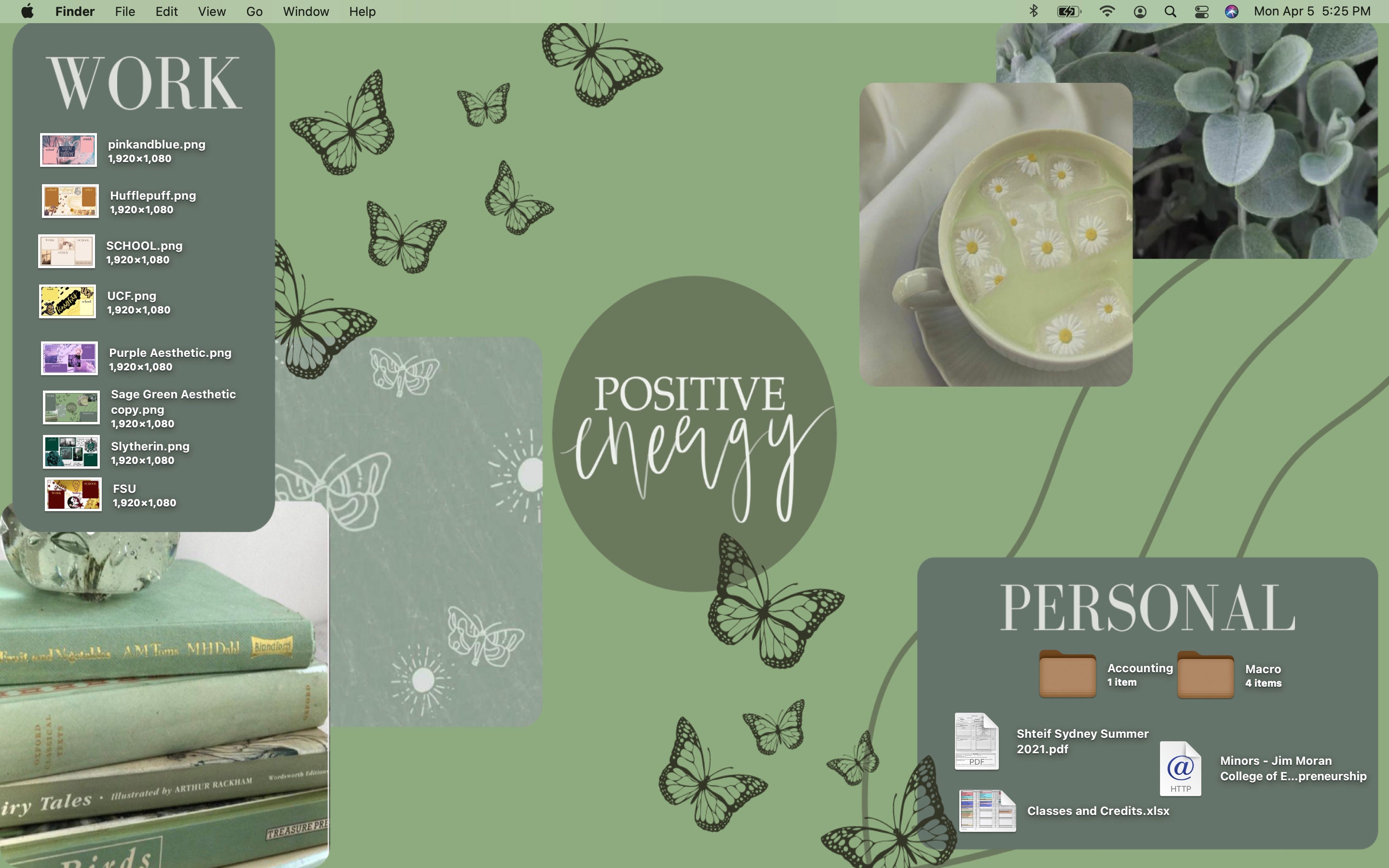 Sage Green Organizer Minimalist Desktop Wallpaper Desktop Wallpaper