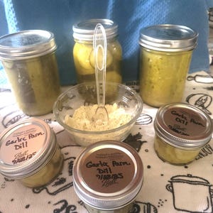 New Listing* Garlic Parmesan Dill Pickles