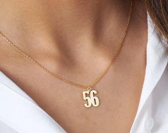 Sport Number Necklace, Number Necklace, Number Year Necklace, Custom Lucky Pendant Customize Necklace With Number, Sport Lover Gifts For Men