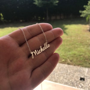 Sterling Silver Name Necklace Personalized Name Necklace Personalized Necklace Perfect Gift Silver Name Necklace Gift For Mom Mam Mama image 10